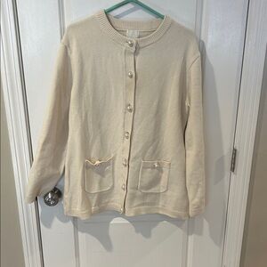 H&M Beige Women's Cardigan with Buttons